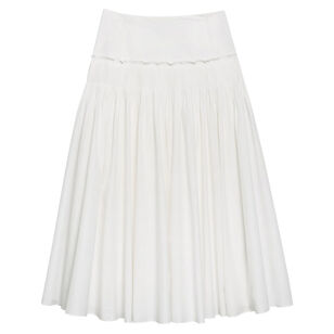 Accordian Yoke Maxi Skirt