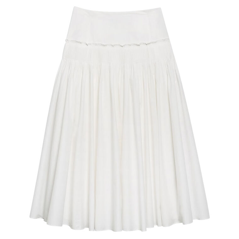 Accordian Yoke Maxi Skirt image number null