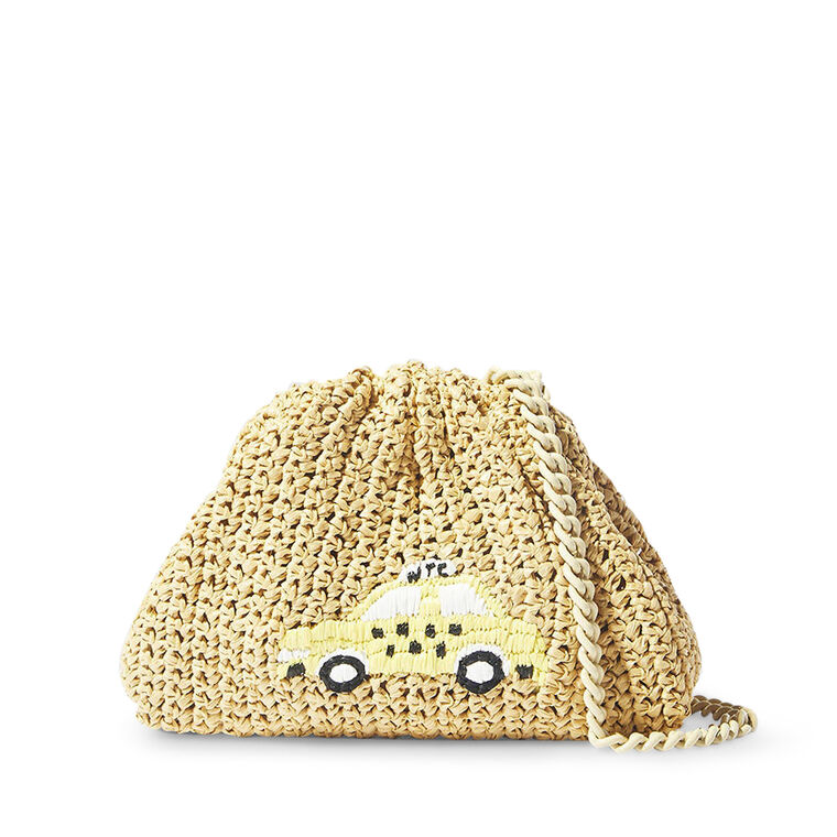 NY Mini Crochet Taxi Handbag image number null