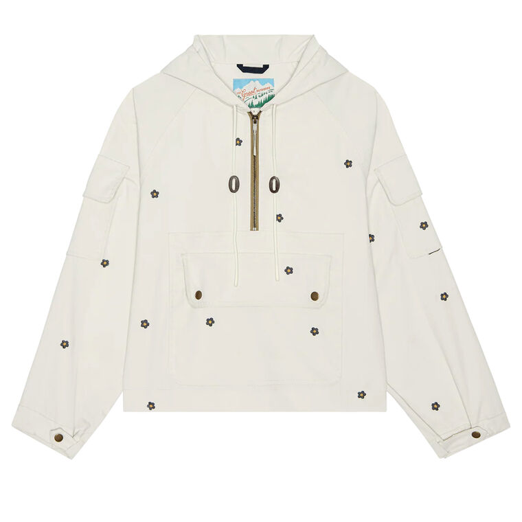 The Embroidery Cropped Trailhead Pullover image number null