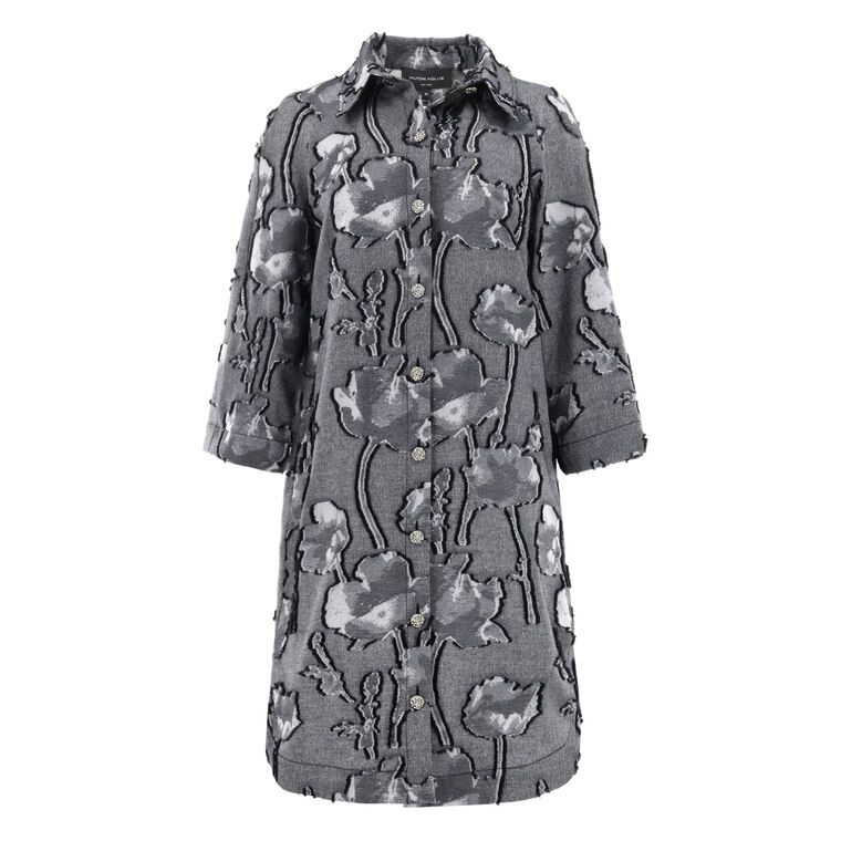 Floral Fil Coupe Dress image number null