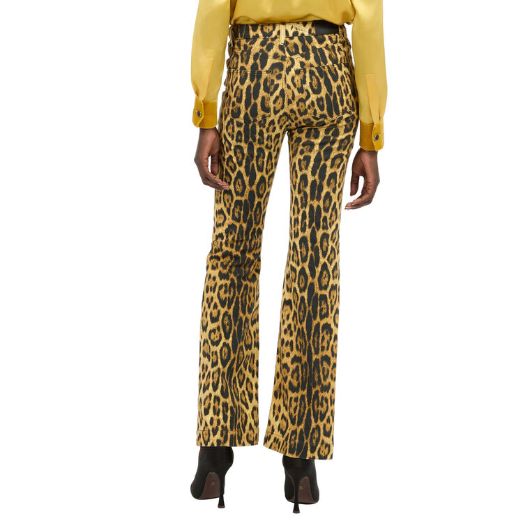 Jaguar Printed Stretch Boot Cut Jeans image number null