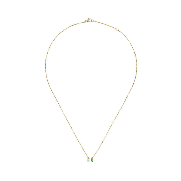 Tsavorite and Diamond Necklace image number null