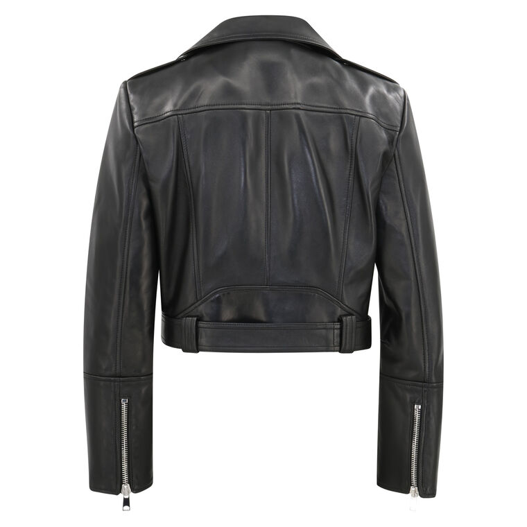 Cropped Biker Jacket image number null