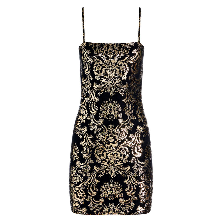 Fifi Sleeveless Vegan Suede Mini Dress image number null