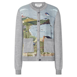 Long Sleeve Nantucket Scenic Cashmere Silk Cardigan