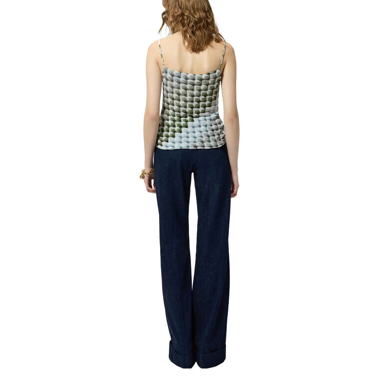 Cowl Neck Spaghetti Strap Top image number null