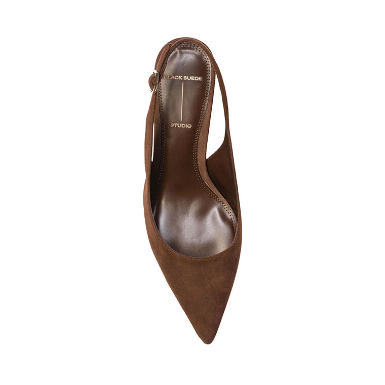 Alloy 65mm Suede Slingback Pump image number null