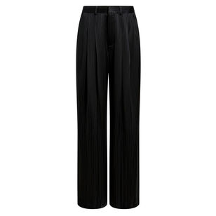 Georgia Satin Stripe Marne Wide-Leg Pant