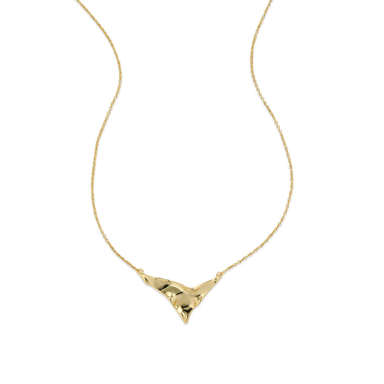 Molten Shield Pendant Necklace image number null