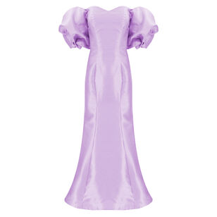 Sweetheart Neckline Off The Shoulder Puff Sleeve Gown
