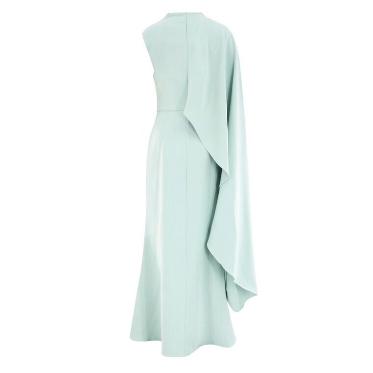 Leonara Asymmetric Cape Maxi Dress image number null