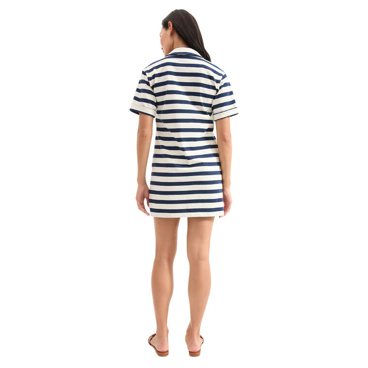 Cayden Short Sleeve Polo Mini Dress image number null