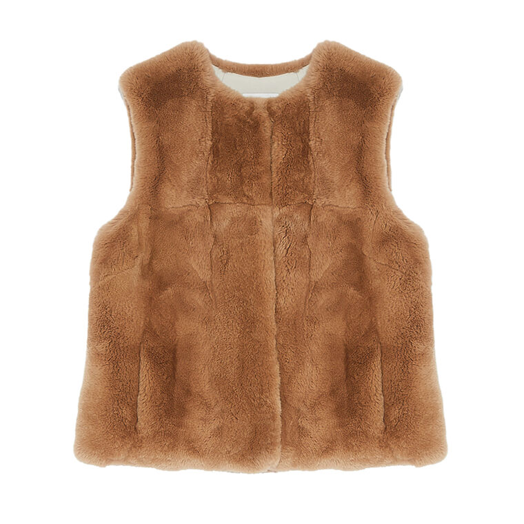 Rabbit Fur Vest image number null
