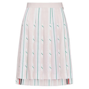Bermuda Length Classic Pleated Mini Skirt