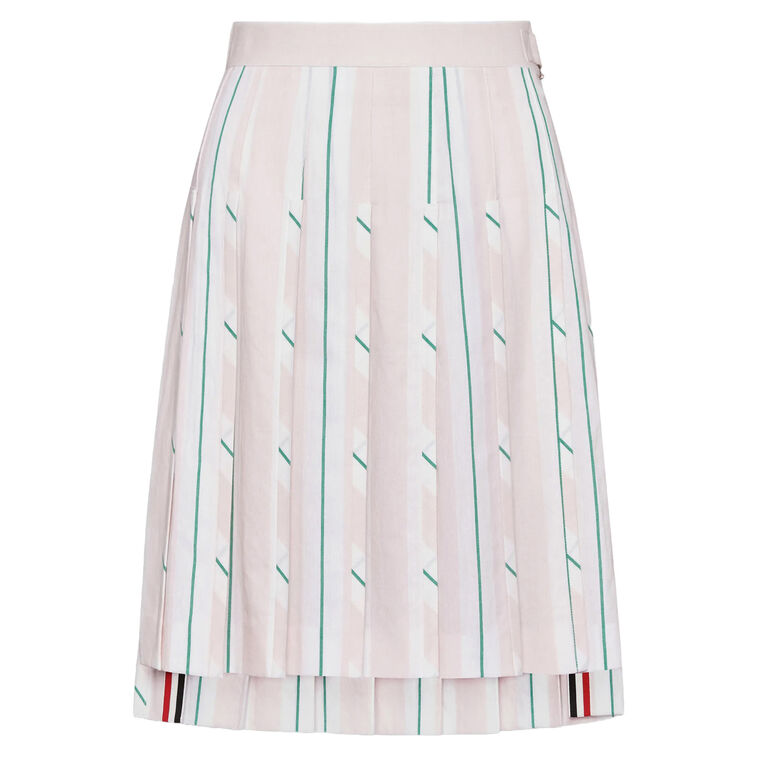 Bermuda Length Classic Pleated Mini Skirt image number null