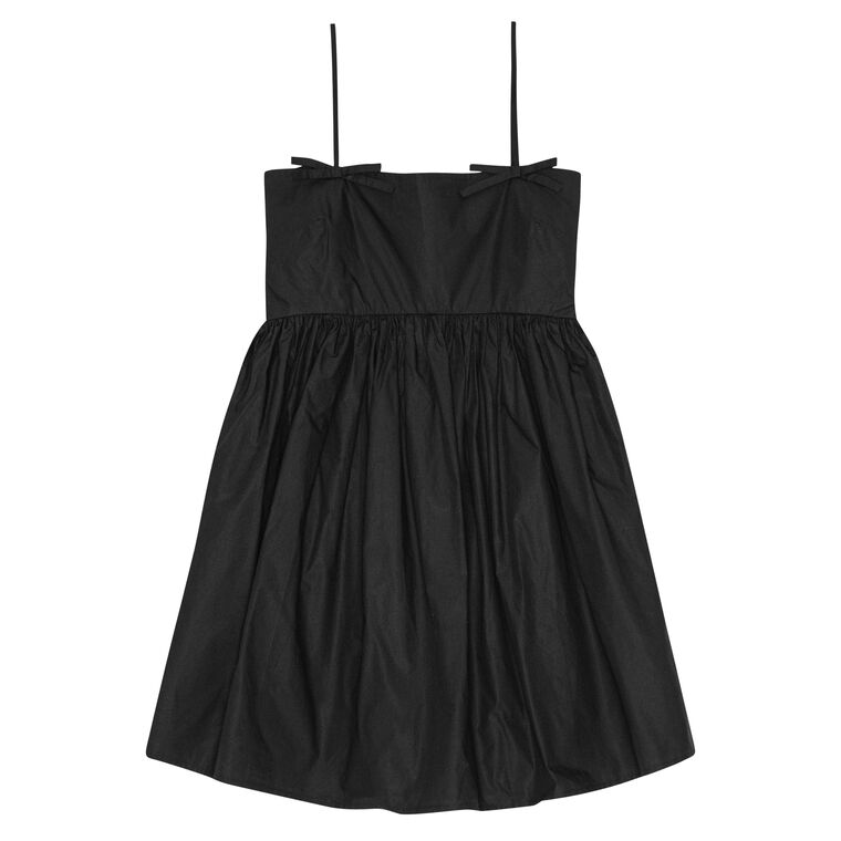 Cotton Poplin Strap Mini Dress image number null