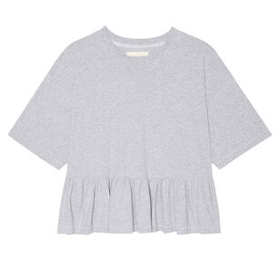 The Oversized Ruffle Peplum Tee