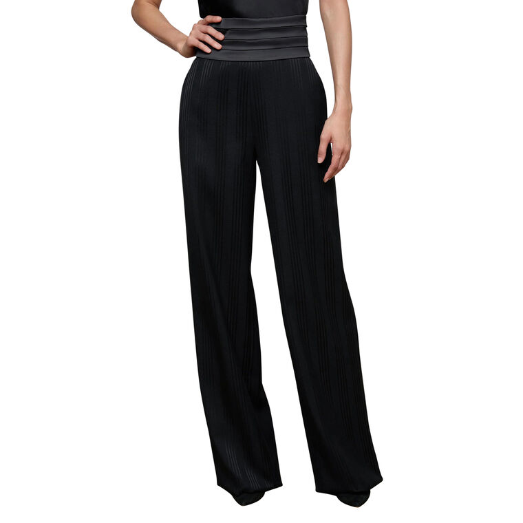 Minerva High-Rise Cummerbund Wide-Leg Trouser image number null