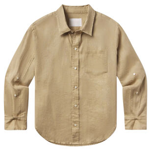 Kayla Shrunken Linen Shirt