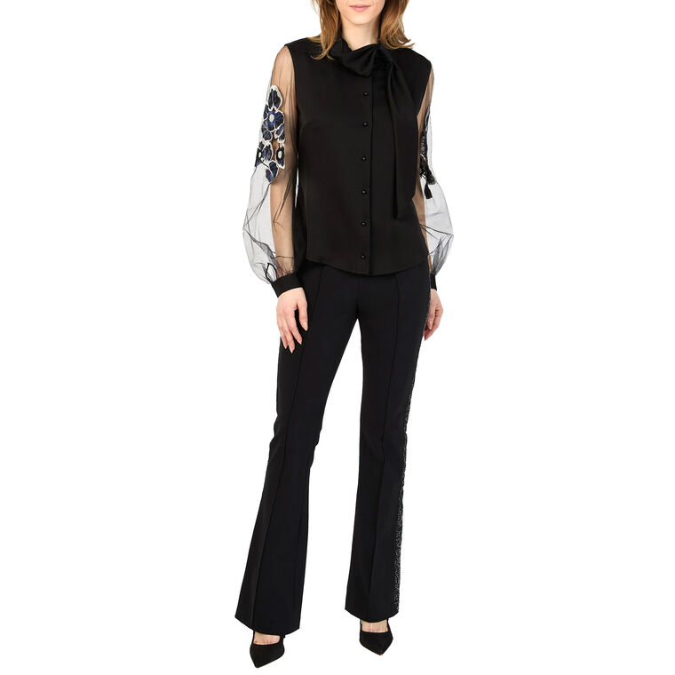 Lurex Fiore Tulle Blouse image number null