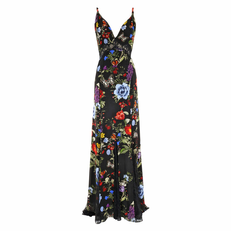 Nisa Lace Twist Strap Maxi Dress image number null