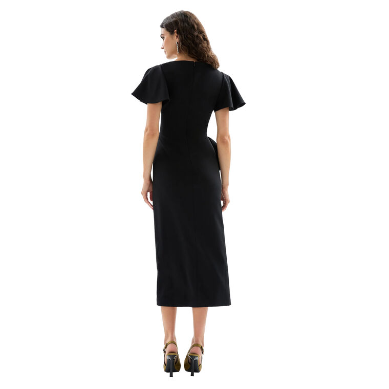 Emeline Flutter Sleeve Midi Dress image number null