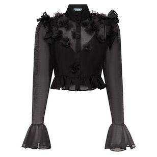 Maeve Petal Butterfly Long Sleeve Top