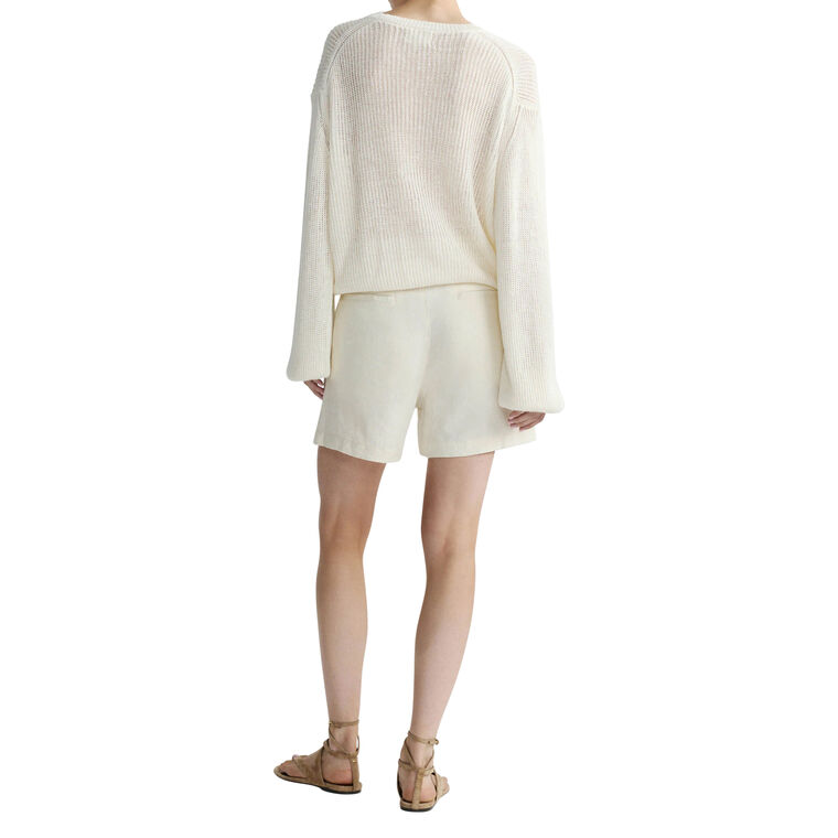 Taylor Relaxed High Rise Linen Short image number null