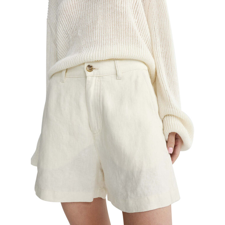Taylor Relaxed High Rise Linen Short image number null