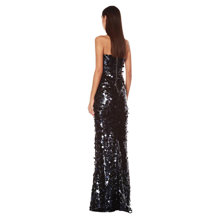 Farah Sequin Strapless Gown image number null