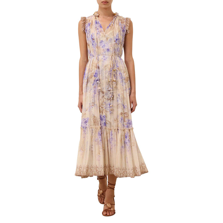 Dawning Flutter Short Sleeve Midi Dress image number null