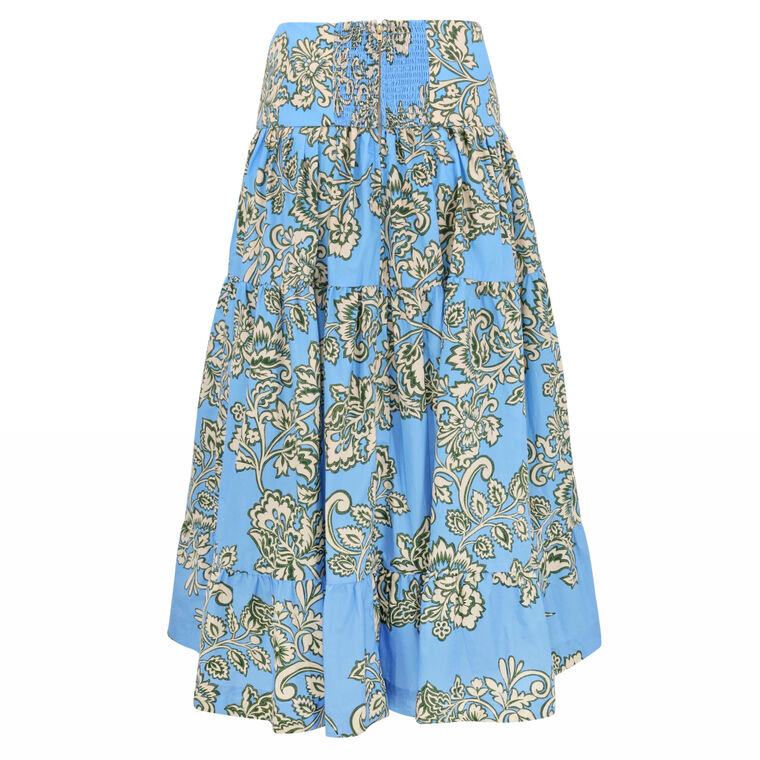 Margarita Tiered Midi Skirt image number null