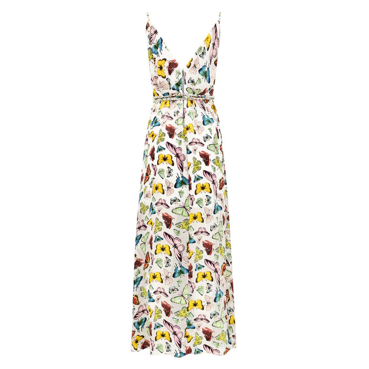 Renita Ruffle Hem Wrap Dress image number null