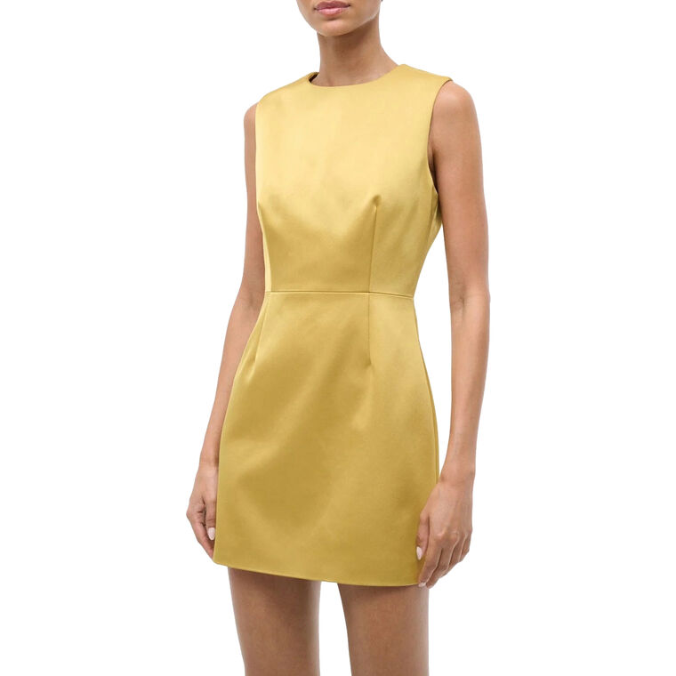 Garden Sleeveless Satin Mini Dress image number null