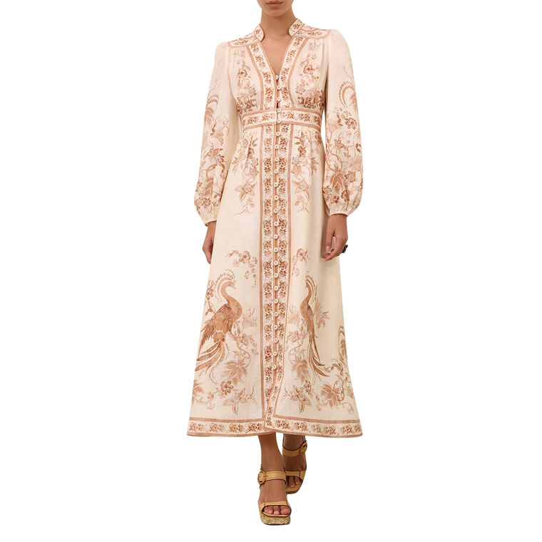 Indra Plunge Midi Dress image number null