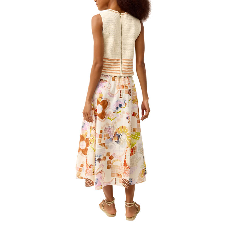 Sasha Pull-On Midi Skirt image number null