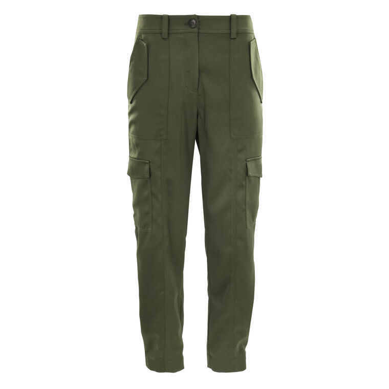 Elian Satin Cargo Pant image number null