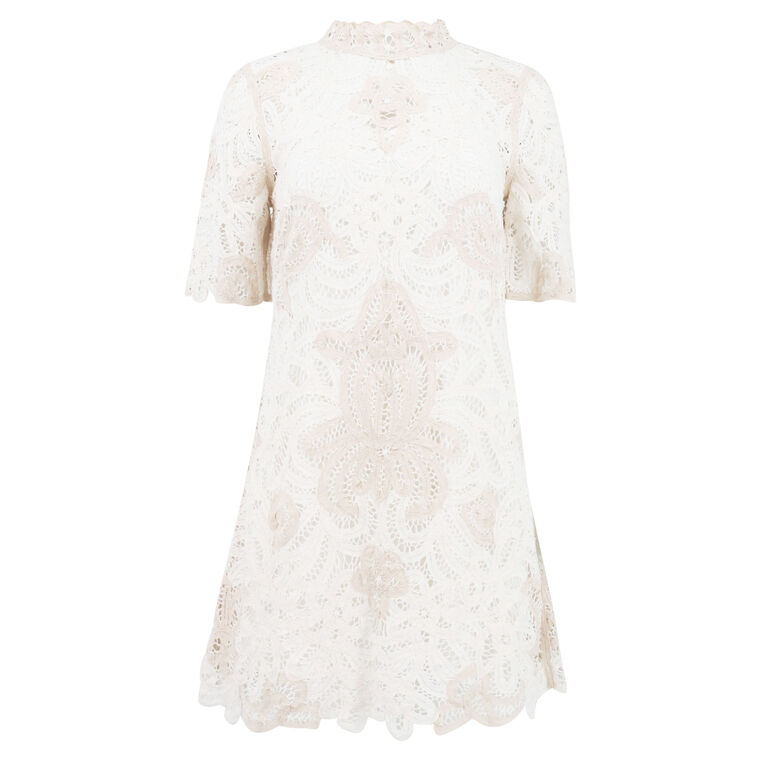 Branca Battenburg Short Sleeve Dress image number null