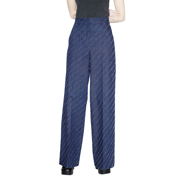 Diagonal Filcoupe Denim Pant image number null
