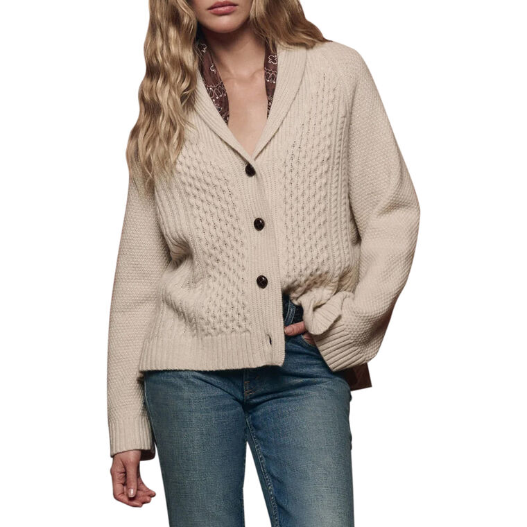 The Cashmere Cable Lodge Cardigan image number null