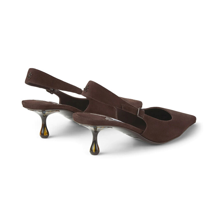 Amel 50mm Suede Slingback Pump image number null
