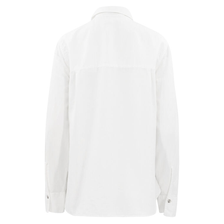 Cotton-Silk Utility Long-Sleeve Shirt image number null