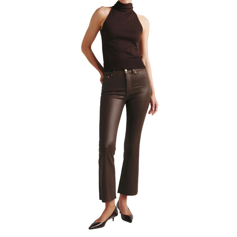 Bridget Coated Bootcut High Rise Instasculpt Crop Jeans image number null