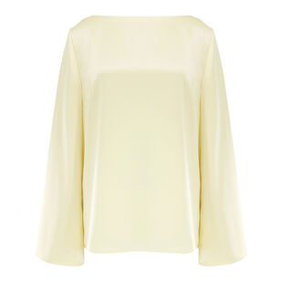 Blaine Long Sleeve Satin Blouse