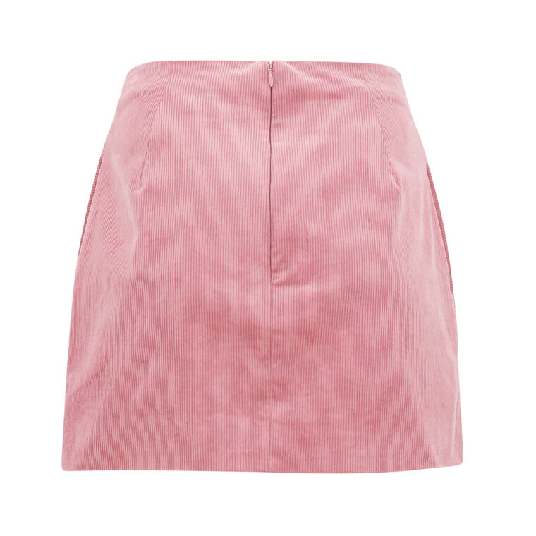Cherry Stretch-Cotton Mini Skirt image number null