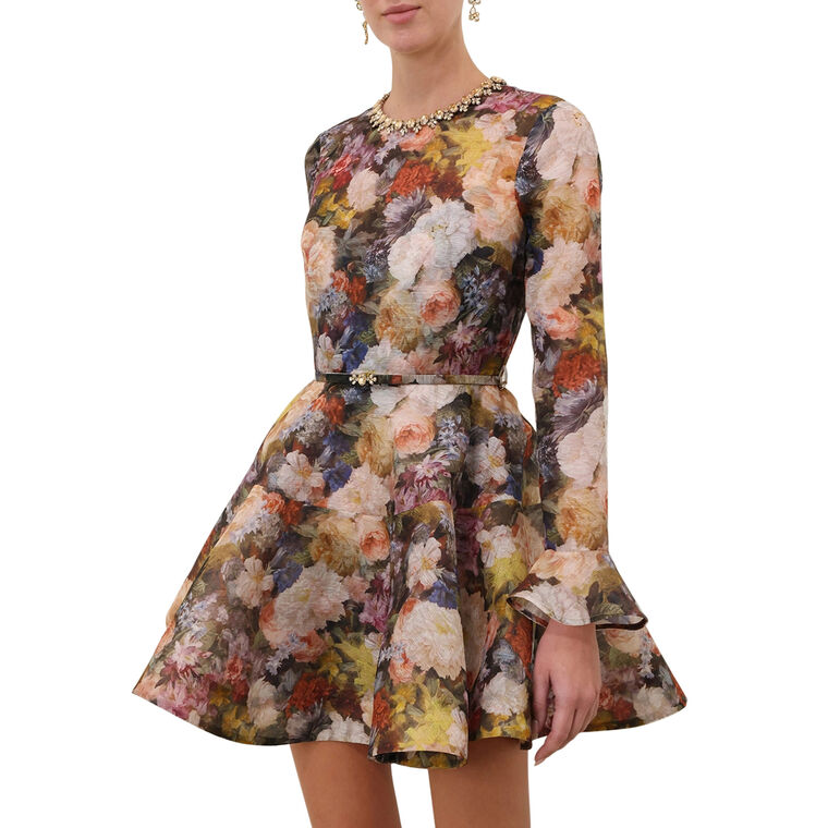 Alchemy Long Sleeve Peplum Mini Dress image number null