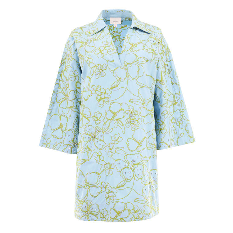 Embroidered Poplin Arcia Kaftan image number null