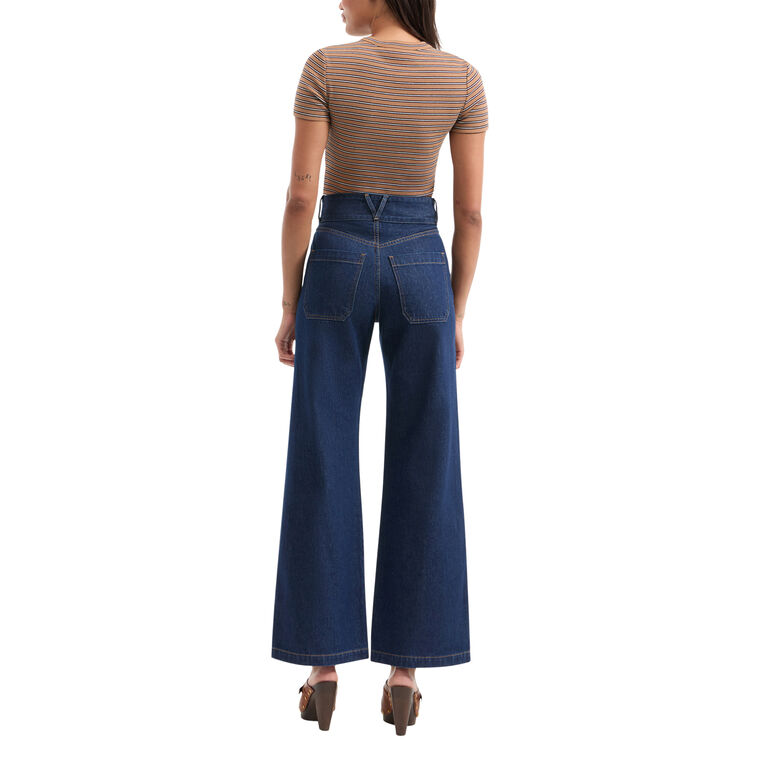 Taylor Patch-Pocket Wide-Leg Jean image number null