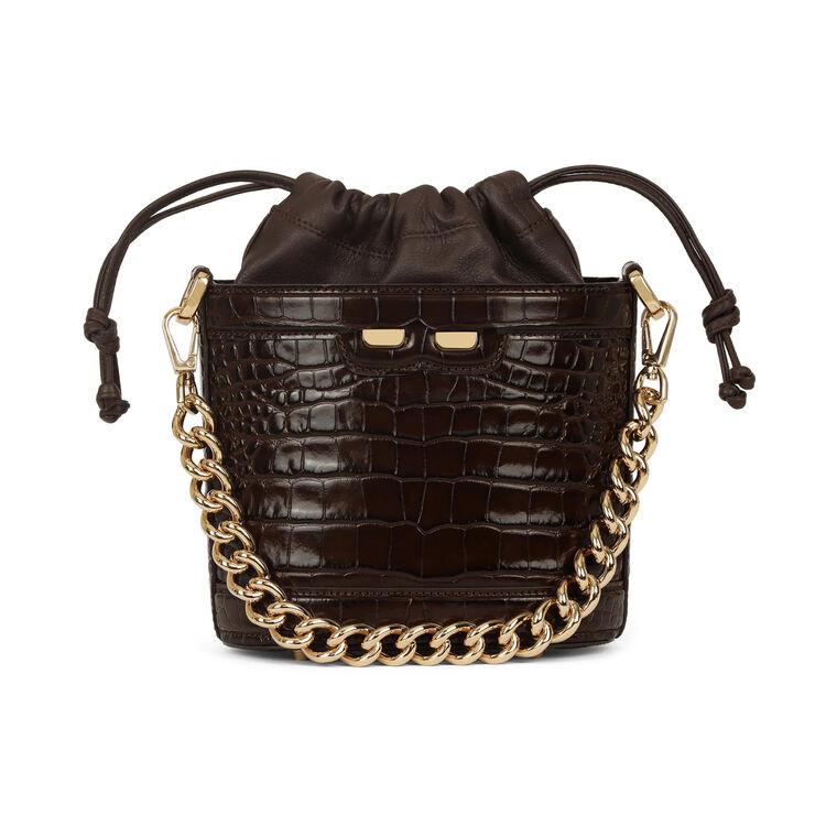Byrd Bucket Bag In Croc image number null